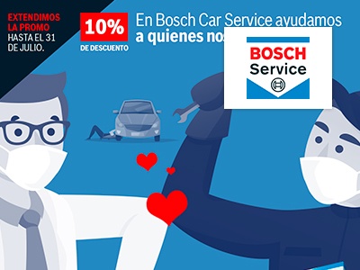 Bosch Car Service extiende su promoción exclusiva 'Ayudar a quienes nos ayudan'